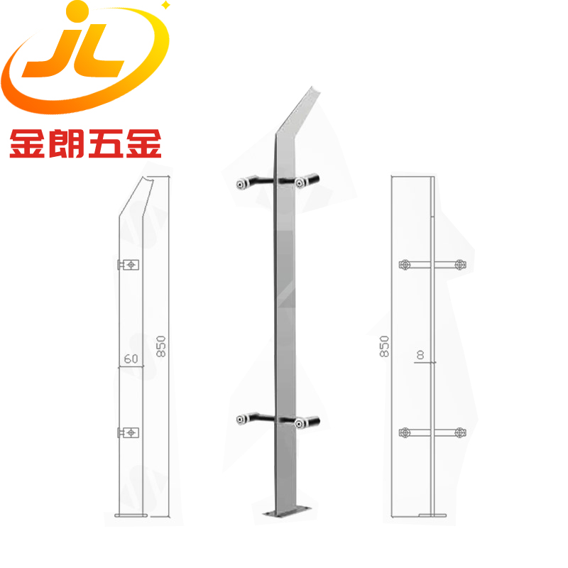 單板護欄不(bú)鏽鋼立柱BD-1